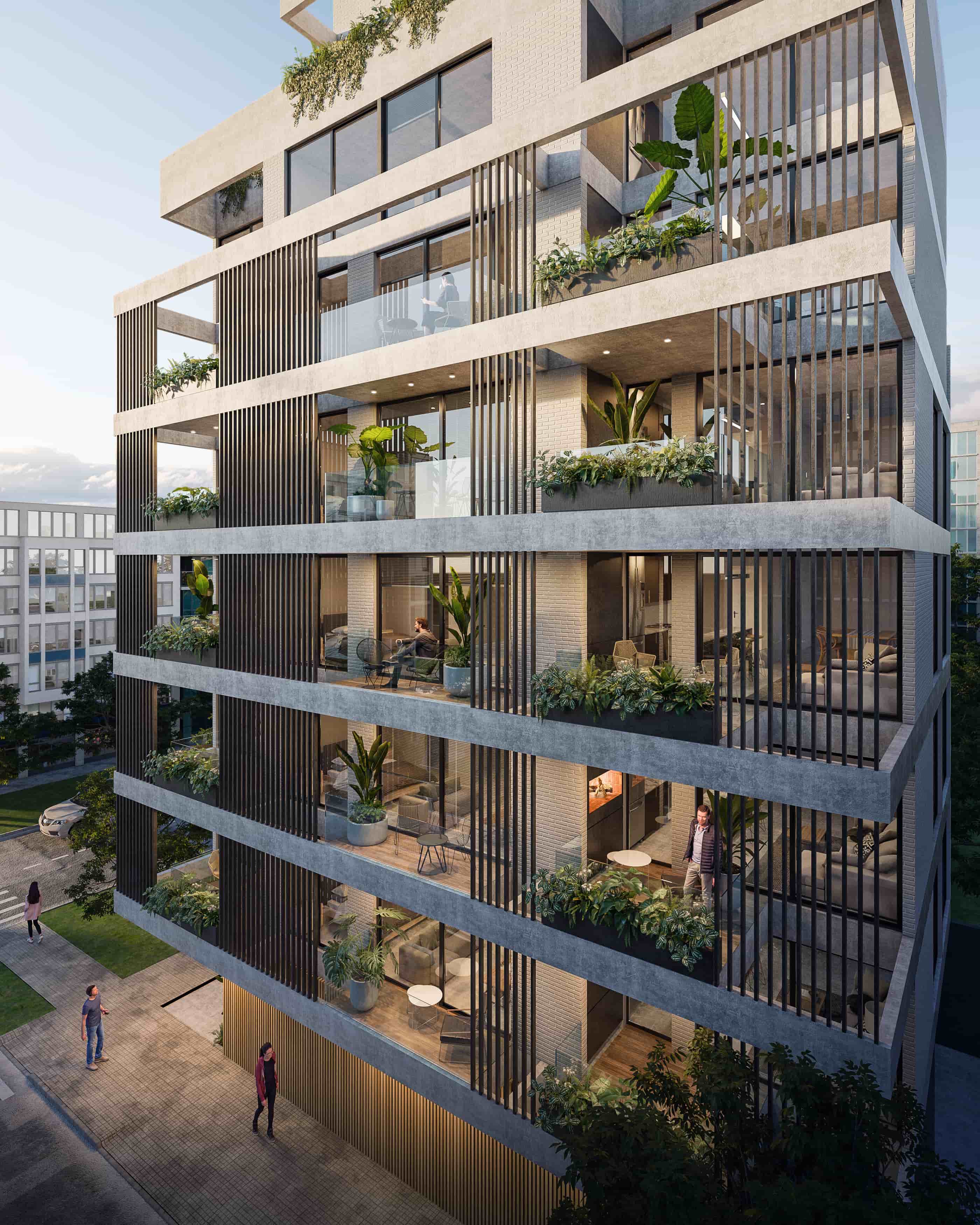 Nero — Interior living-comedor