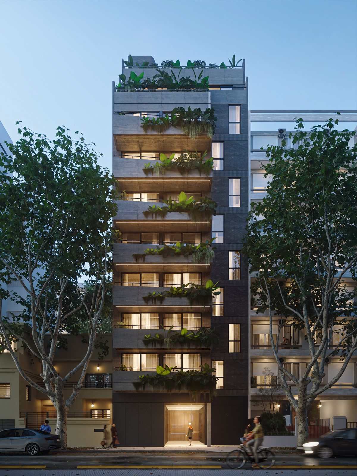 Serenitá — Detalle fachada